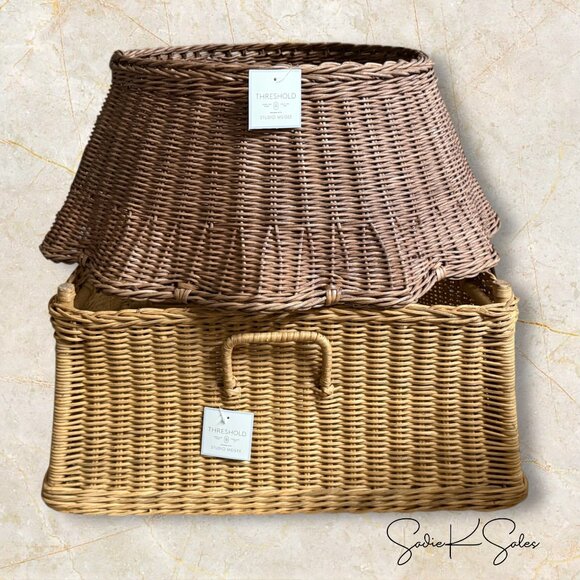 Basket Woven Christmas Tree Collar – Threshold Studio McGee, Target 2025 - Picture 5 of 5